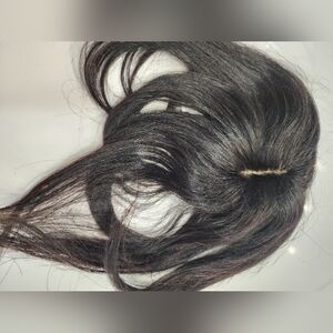 Clip in hair topper